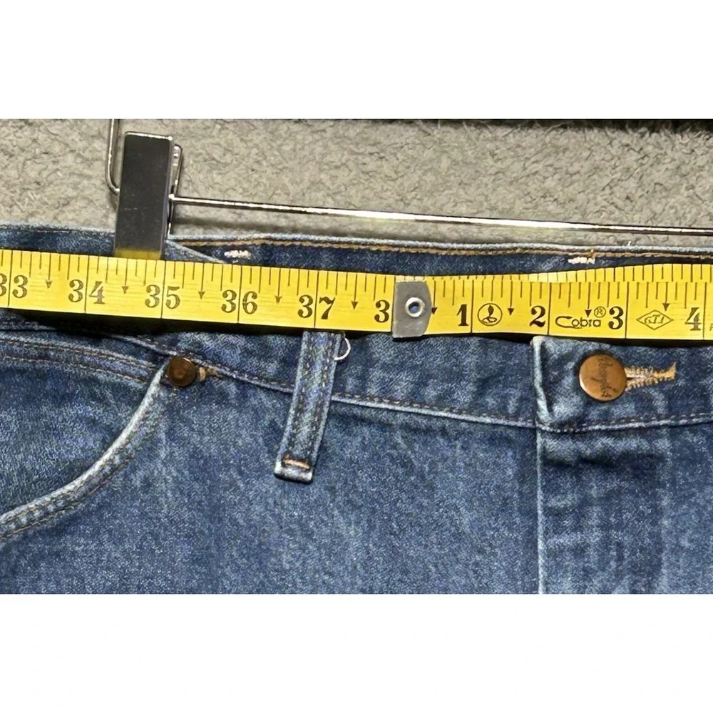 Vintage Wrangler Jeans Mens 40X36‎ Blue 13WMZ Cowboy Cut Heavyweight Denim USA